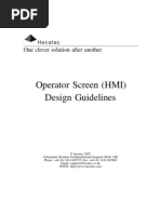 Operator Screen (HMI) Design Guidelines: One Clever Solution After Another