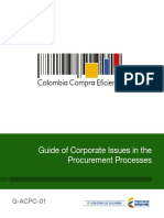 Guide of Corporate Issues in The Procurement Processes: G-ACPC-01