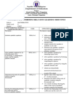 Department of Education: Unpacking and Combining Melcs Into Learning Objectives