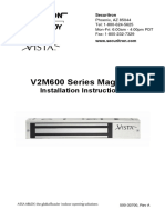 V2M600 Series Maglock: Installation Instructions