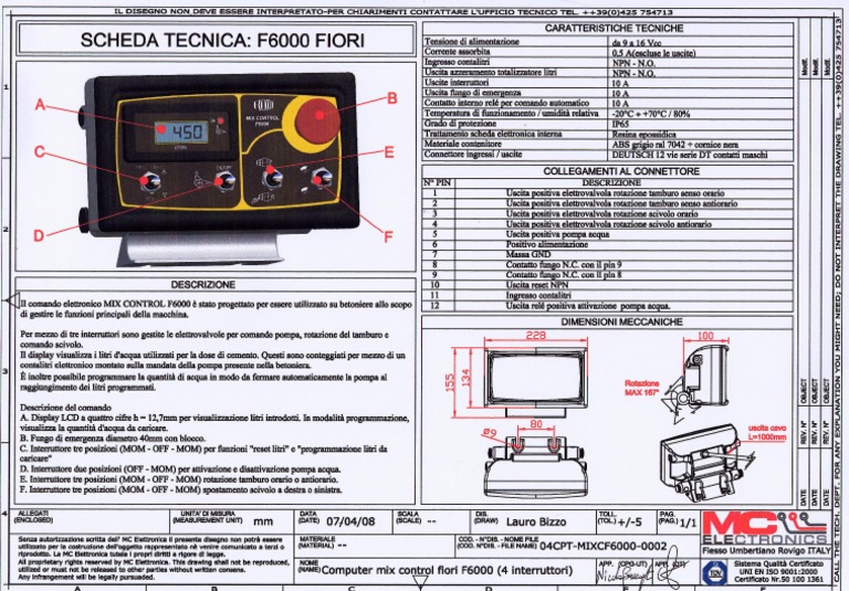 cdd169222-444183 MIX CONTROL F6000 PDF | PDF