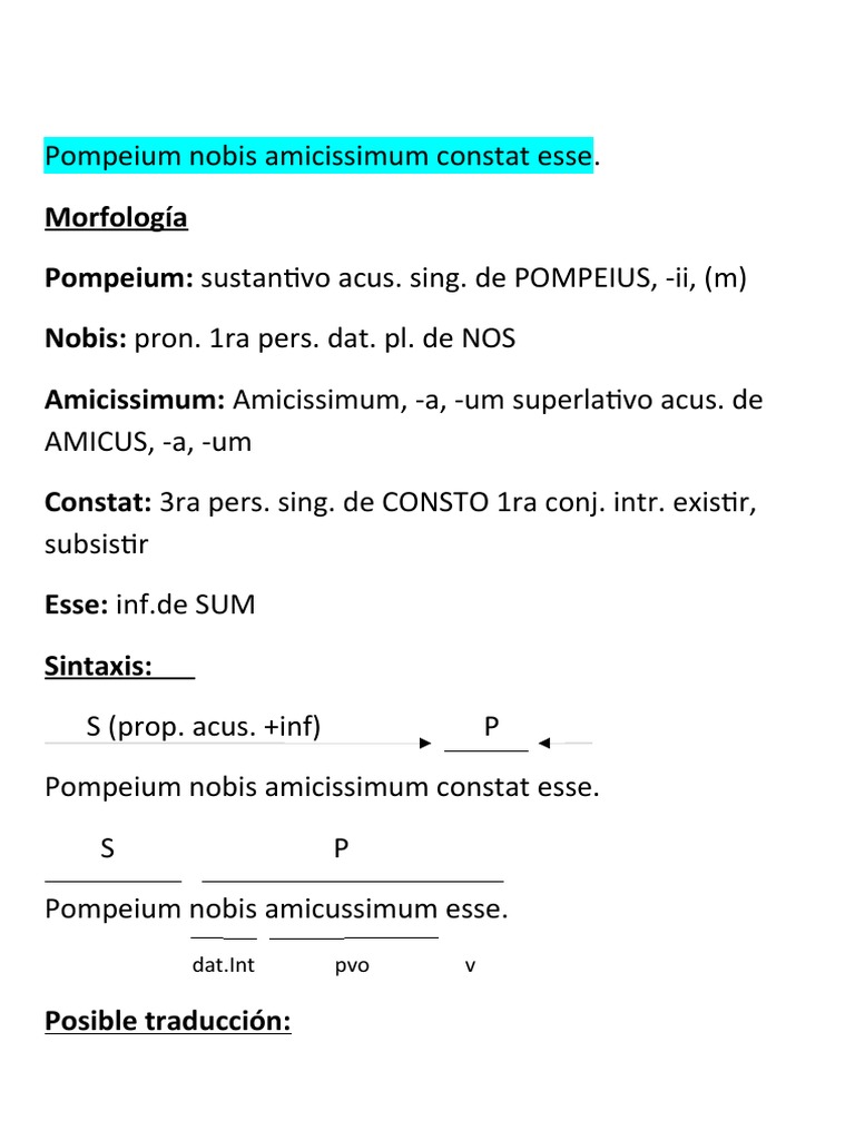 An lisis Morfosint ctico En Lat n PDF Tipolog a Ling stica Sem ntica