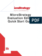 M Icrostrategy Evaluation Edition Quick Start Guide