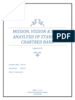 Mission, Vission & Swot Anaylysis of Standard Chartred Bank