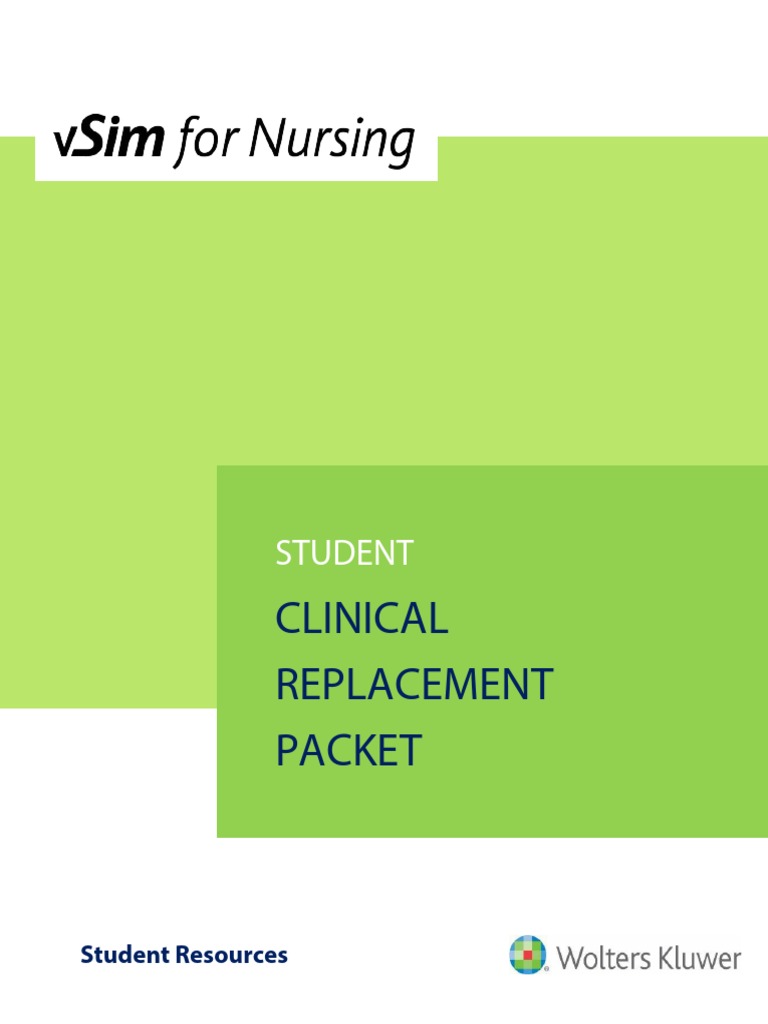 vSim Clinical Replacement Packet Guide | PDF | Comorbidity | Simulation