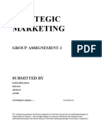 Strategic Marketing: Group Assignement-1