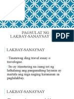 Pagsulat ng lakbay-sanaysay