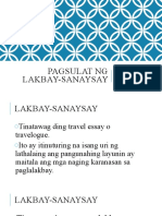 Pagsulat NG Lakbay-Sanaysay