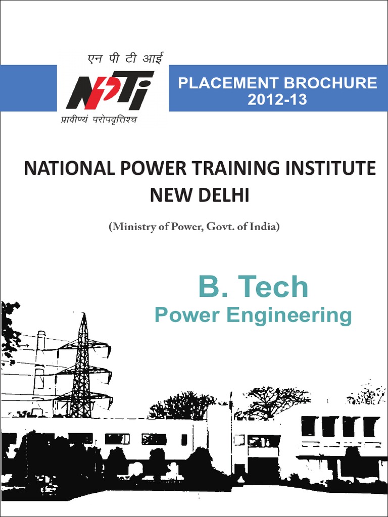 National Power Training Institute New Delhi: B. Tech | PDF ...