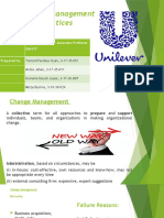 Change Management at Unilever