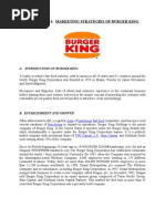 Marketing Strategies of Burger King