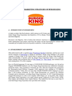 Marketing Strategies of Burger King