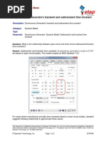 Synchronous Generator's Transient and Subtransient Time Constant PDF