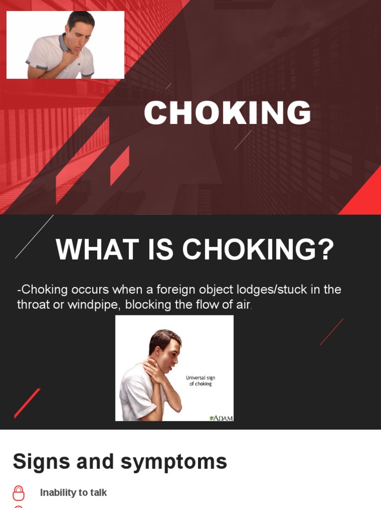 ST John Ambulance 2020 (Choking) PDF First Aid Survival Skills