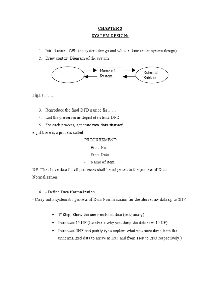 System Design and Data Normalization Guide | PDF