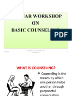 Basic Counseling For Barangay-Based