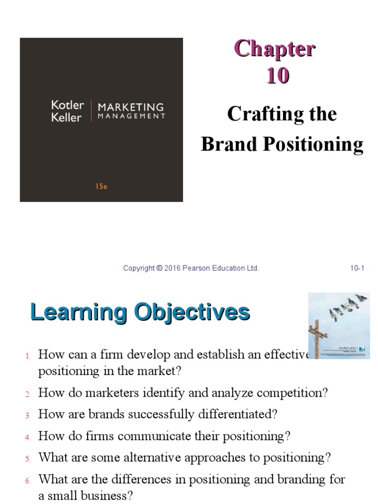 Chapter 10 Crafting The Brand Positioning Pdf Brand Media