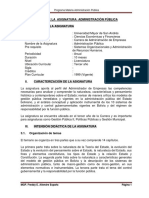 Programa Materia Administracion Publica