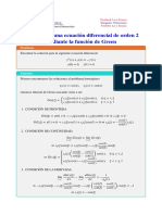 Solución de Una Ecuación Diferencial de Orden 2 Mediante La Función de Green