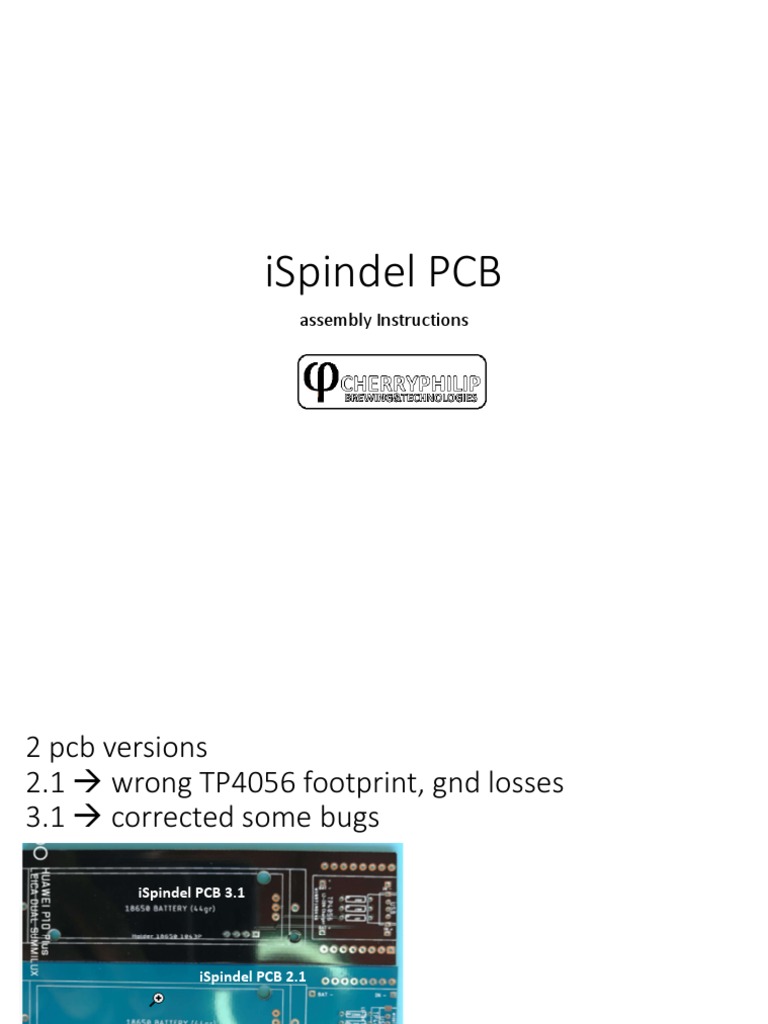 Ispindel PCB: Assembly Instructions | PDF | Printed Circuit Board ...
