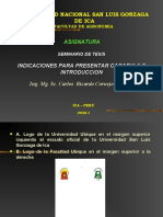 INDICACIONES PARA PRESENTAR CARATULA E INTRODUCCION