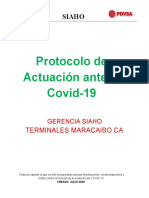 PROTOCOLO DE ACTUACION ANTE EL COVID-19