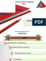 Temperature Sensors: Realised By: Moncef Essalah Realised By: Moncef Essalah