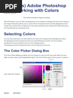 (Archives) Adobe Photoshop CS3: Working With Colors