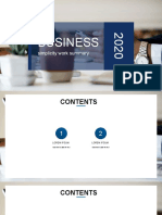Blue Business Report-WPS Office