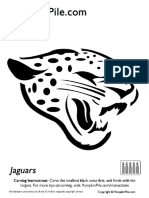 Jacksonville Jaguars Pumpkin Carving Template