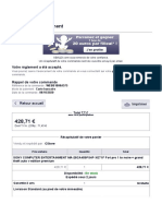 Rappel de Votre Commande PDF