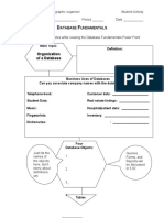 Organization of A Database: Atabase Undamentals