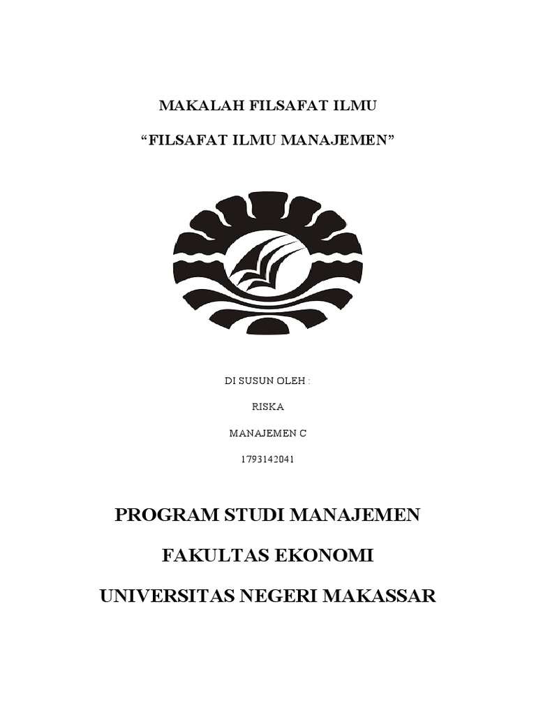 Makalah Filsafat Manajemen