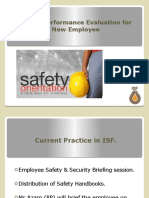 Safety Performance Evaluation For New Employee