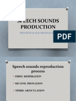 Speech Sounds Production