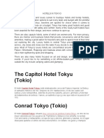 Hotels in Tokyo