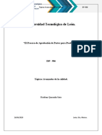 Actividad 7. El Proceso de Aprobación de Partes para Producción