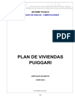 00-Informe Estudio de Suelos - Puiggari PDF