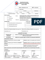 Philippine Red Cross Molecular Laboratory Result Form: Date: Name