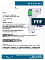 Ficha Técnica Termómetro Infrarrojo PDF