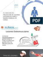 Prevencion de Lesiones Osteomusuculares y Manejo Manual de Carga