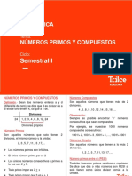 Aritmética Semestral Uni - Números Primos