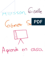 Allisson Giselle Gomez Santa 2A Aprendo en Casa
