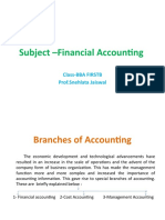 Financial Accounting Branches Explained