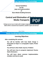 Control and Elimination of Static in Media Transports
