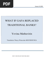 What If Gafa Replaced Traditional Banks?: Translation: Wency-Wenceslas MOUNDOUNGA