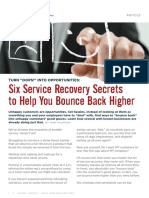 Six Service Recovery Secrets to Help Businesses Bounce Back