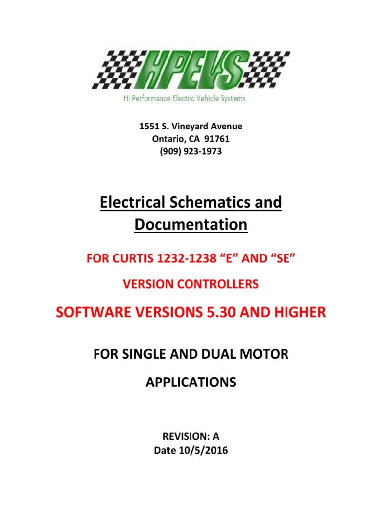 Electrical Schematics and Documentation: Software Versions 5.30 and ...