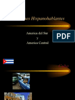 Los Paises Hispanohablantes Geography PowerPoint