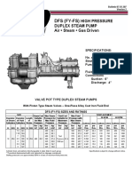 Dfs (Fy-Fs) : High Pressure Duplex Steam Pump Air - Steam - Gas Driven